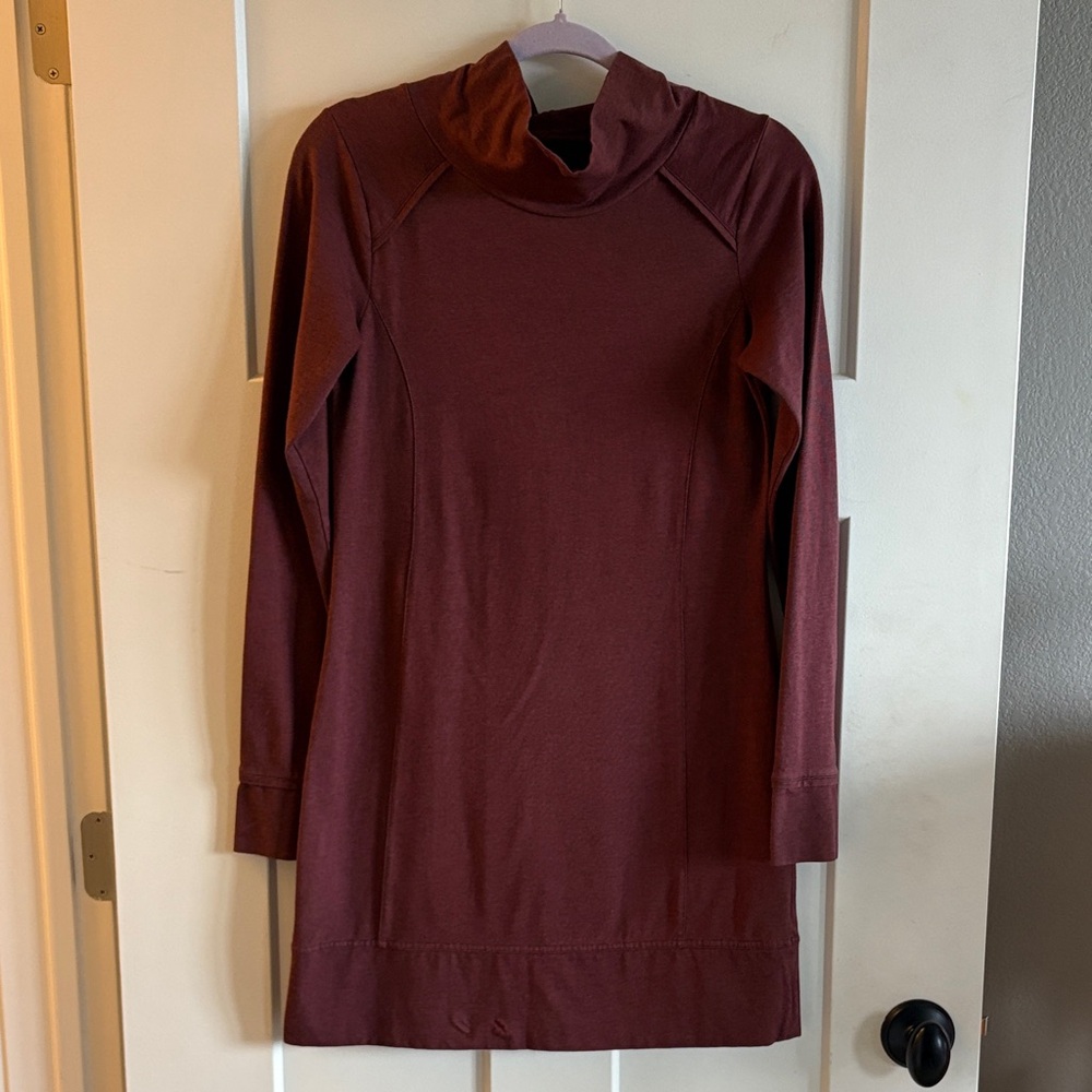 Toad&Co Rich Maroon Long Sleeve Dress